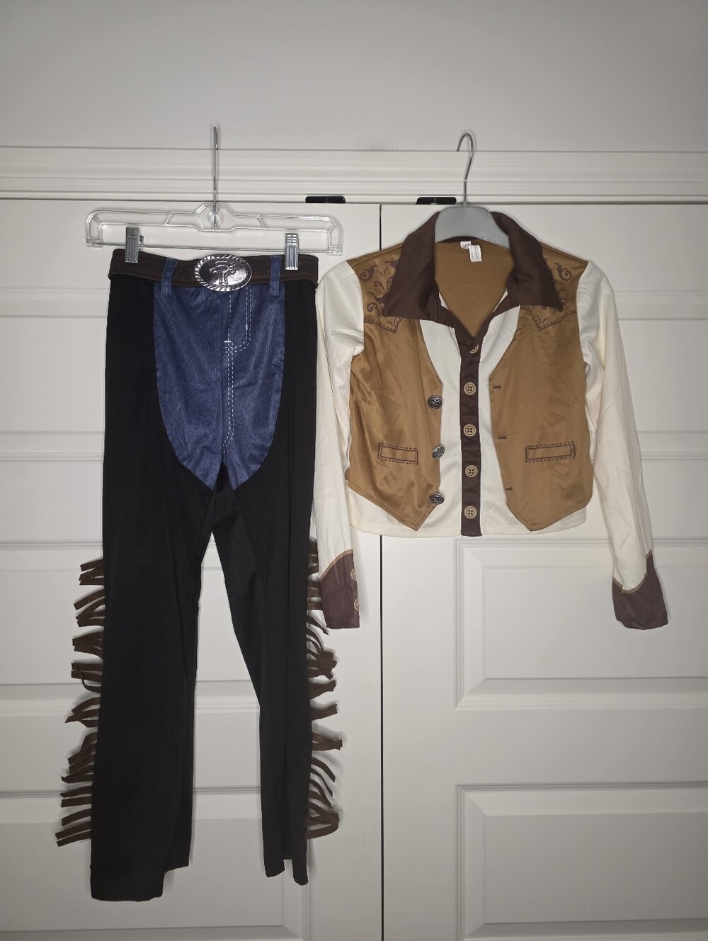 SEE DETAILS - Amscan Cowboy Outfit Medium (8-10) - Top/Pant - Picture 5 of 16